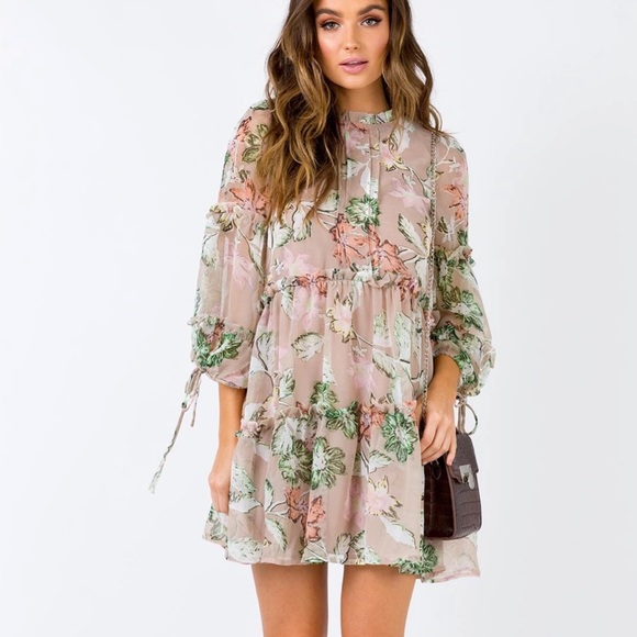 Princess Polly Eden Bloom Mini Dress - Picture 1 of 15